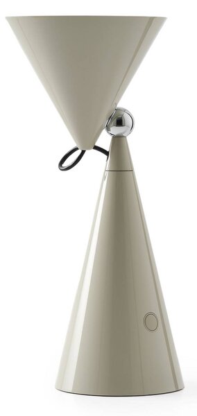 Tom Dixon Lampa stołowa POSE, możliwość ściemniania, aluminiowy / szary / cynkowy, salon / jadalnia, tworzywo sztuczne, design