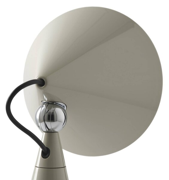 Tom Dixon Lampa stołowa POSE, możliwość ściemniania, aluminiowy / szary / cynkowy, salon / jadalnia, tworzywo sztuczne, design