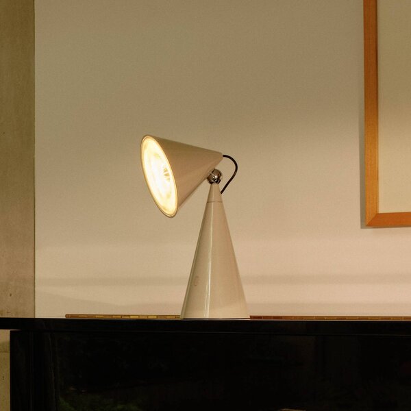 Tom Dixon Lampa stołowa design Pose Task Light, możliwość ściemniania, aluminiowy / szary / cynkowy, salon / jadalnia, tworzywo sztuczne, design