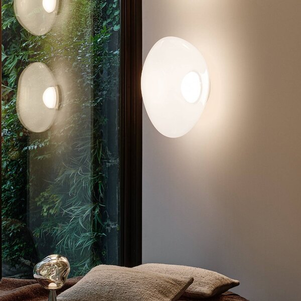Tom Dixon Kinkiet designerski Melt, możliwość ściemniania, mosiężny / złoty, salon / jadalnia, tworzywo sztuczne, design