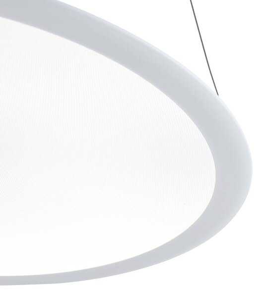 Deko-Light Panel LED żyrandol, biały, Ø 63 cm, metal, CCT, ściemniany, 50 W PANEL, możliwość ściemniania, biały / opal, biuro, aluminium, nowoczesny