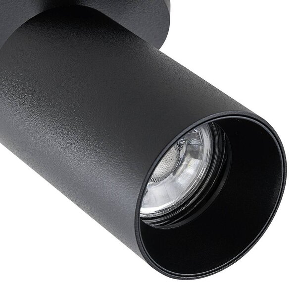 Deko-Light Reflektor sufitowy CAN TILT, czarny, Ø 8 cm, 1-punktowa, metal GU10 możliwość ściemniania, czarny, salon / jadalnia, aluminium