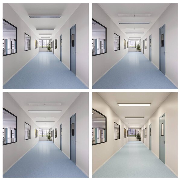 Deko-Light Panel LED PRO OFFICE SANO, możliwość ściemniania, biały / opal, biuro, aluminium