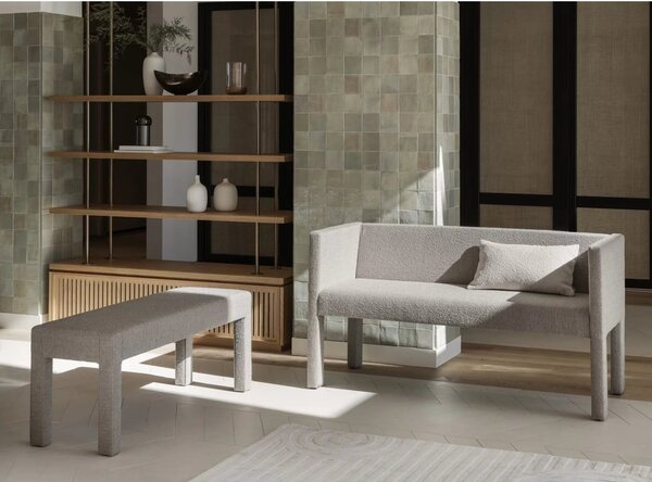 Beżowa ławka z materiału bouclé Sitta – Blomus