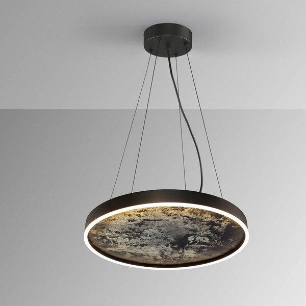 Schuller Valencia Lampa wisząca Stone, czarny, salon / jadalnia, metal, nowoczesny