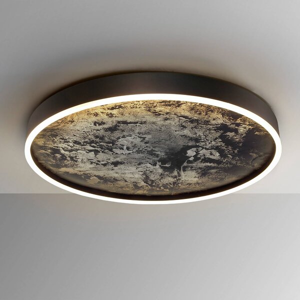 Schuller Valencia Lampa sufitowa LED Stone, czarny, salon / jadalnia, metal, nowoczesny