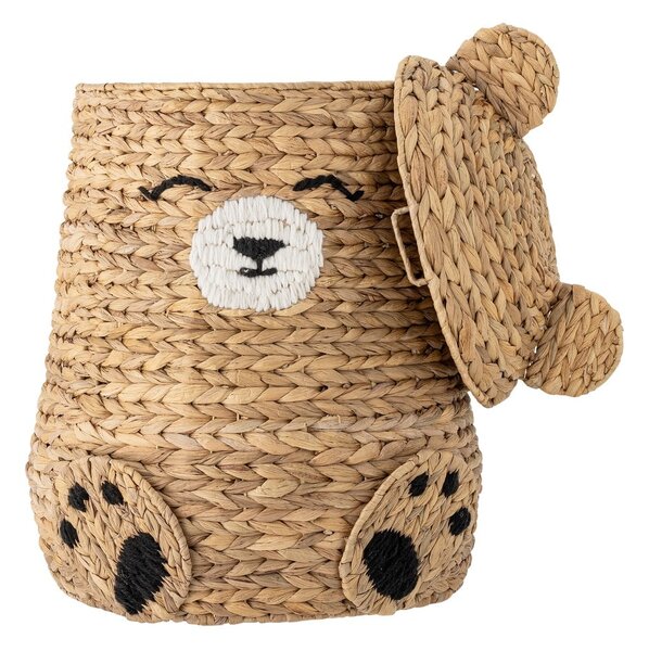 Dziecięcy kosz na zabawki z hiacyntu wodnego w naturalnym kolorze ø 40x57 cm Timone – Bloomingville Mini