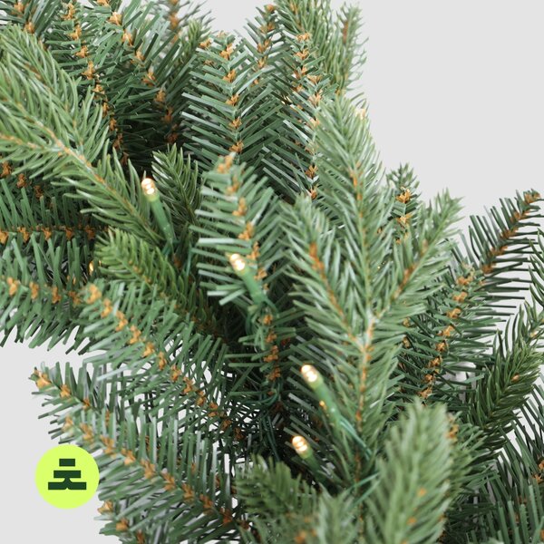 Wieniec świąteczny klasyczny 50 LED 60 cm