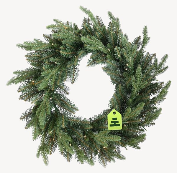 Wieniec świąteczny klasyczny 50 LED 60 cm