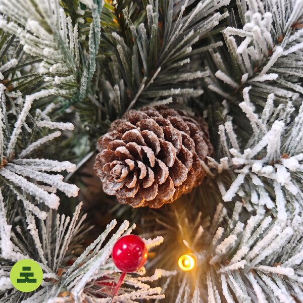Girlanda Ośnieżona Ozdobiona 50 LED 180 cm