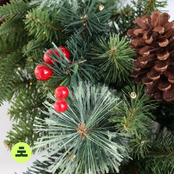Wieniec świąteczny ozdobny 50 LED 60 cm