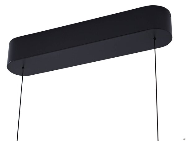 Lampa wisząca Solvar Lucande, możliwość ściemniania, czarny, salon / jadalnia, metal, nowoczesny