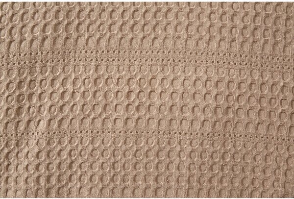 Beżowa bawełniana narzuta 220x240 cm Lotus – Mijolnir