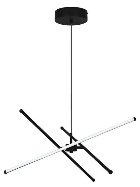 Viokef Lampa wisząca Sandy, czarny, salon / jadalnia, aluminium, nowoczesny