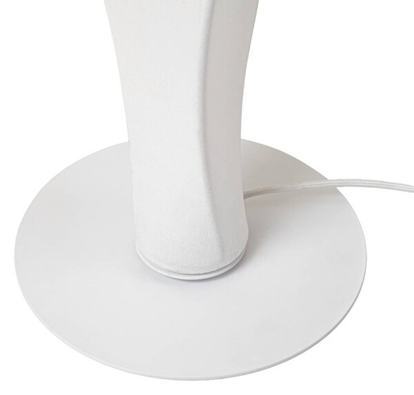 Lampa stojąca LED Novelle Lucande, możliwość ściemniania, biały / opal, salon / jadalnia, tworzywo sztuczne, design