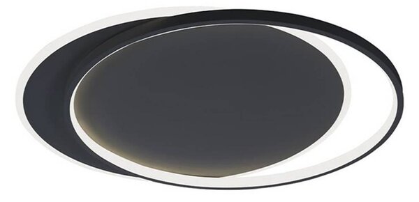 Viokef Lampa sufitowa LED Evelyn, czarny, salon / jadalnia, aluminium, nowoczesny