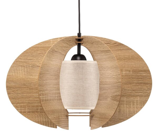 Lampa wisząca Modern C M SIGMA, możliwość ściemniania, jasne drewno, salon / jadalnia, drewno, nowoczesny