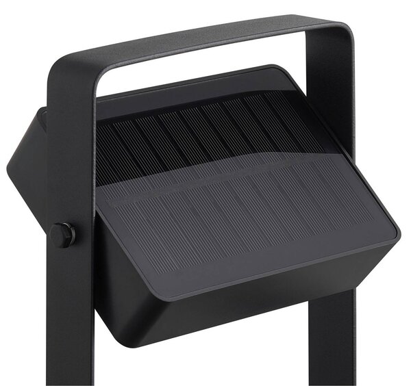 Nordlux Słupek oświetleniowy LED Saulio, czarny, aluminium, IP44 Saulio, czarny, aluminium, nowoczesny