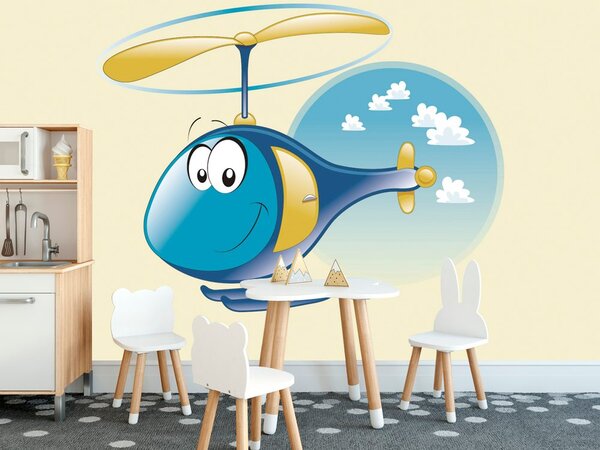 Tapeta helikopter w chmurach