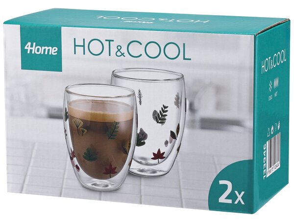 4Home Szklanka termiczna Autumn Hot&Cool 350 ml, 2 szt