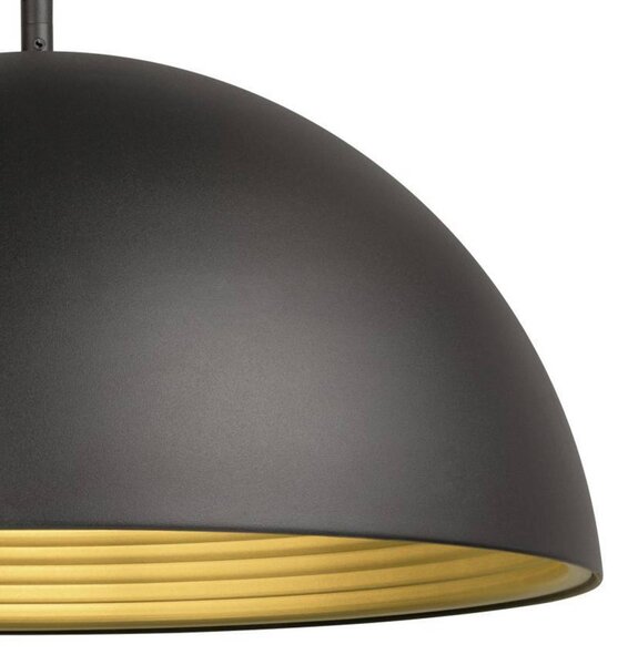 SLV Lampa wisząca Forchini M, możliwość ściemniania, czarny, salon / jadalnia, metal, nowoczesny