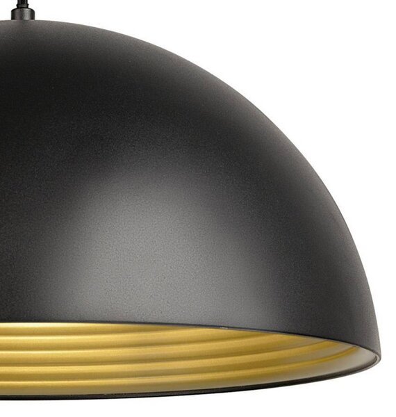 SLV Lampa wisząca Forchini M, możliwość ściemniania, czarny, salon / jadalnia, metal, nowoczesny