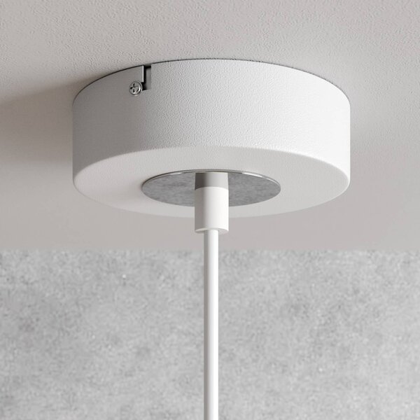 Lampa wisząca Sool Luminex, możliwość ściemniania, biały / opal, salon / jadalnia, metal