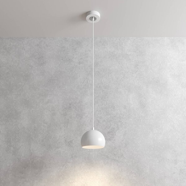 Lampa wisząca Sool Luminex, możliwość ściemniania, biały / opal, salon / jadalnia, metal