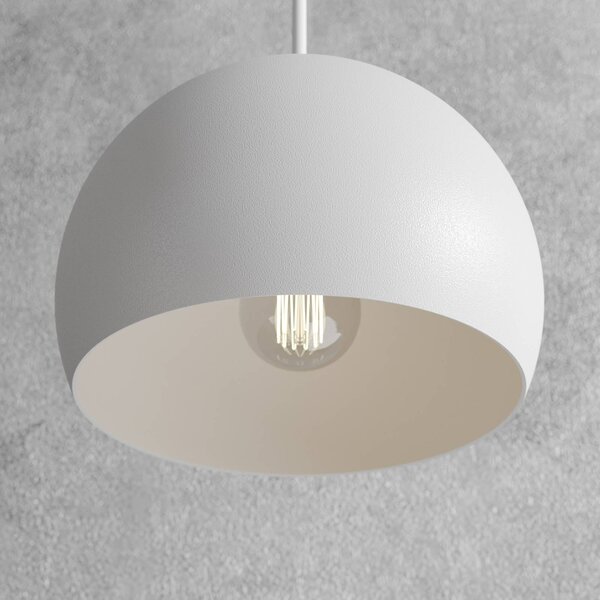 Lampa wisząca Sool Luminex, możliwość ściemniania, biały / opal, salon / jadalnia, metal