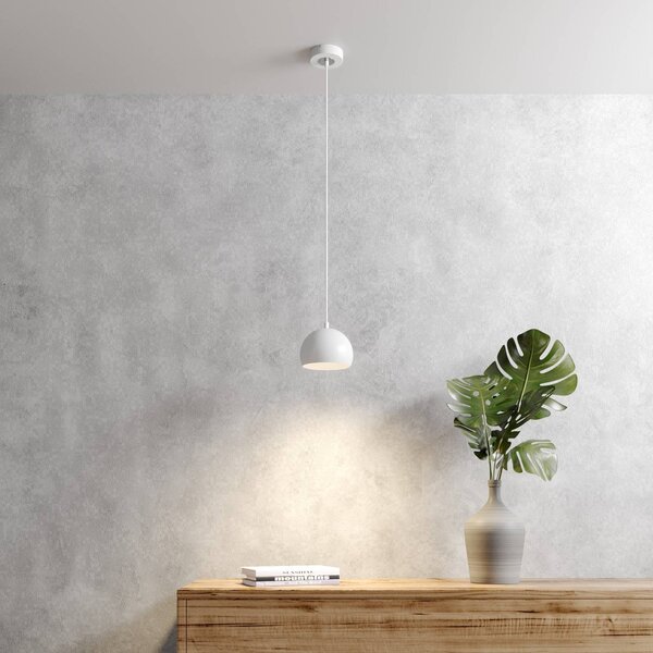 Lampa wisząca Sool Luminex, możliwość ściemniania, biały / opal, salon / jadalnia, metal