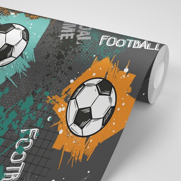 Tapeta futbolowa piłka w nowoczesnym stylu