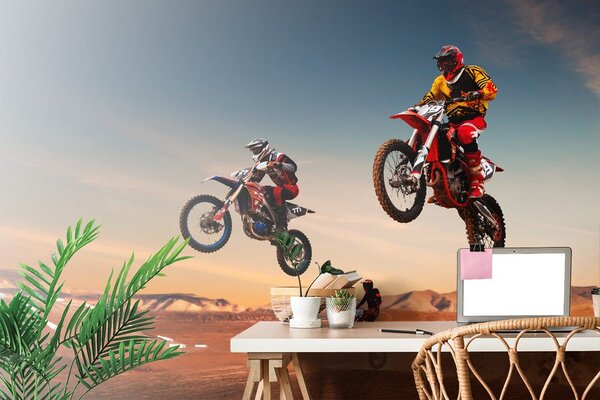 Fototapeta motocykliści