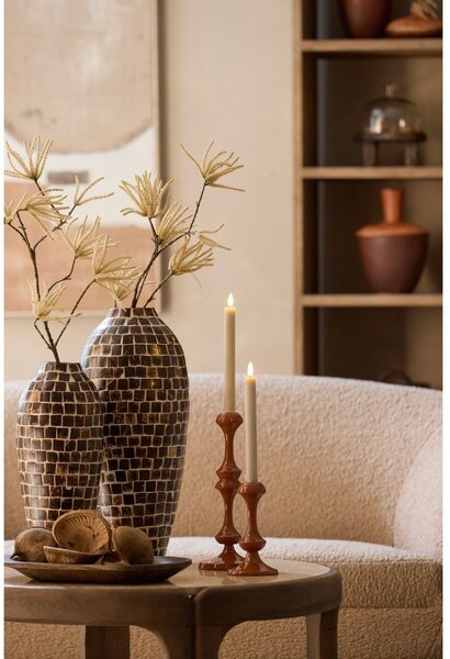 Brązowy bambusowy wazon (wysokość 40 cm) Tudela – Light & Living