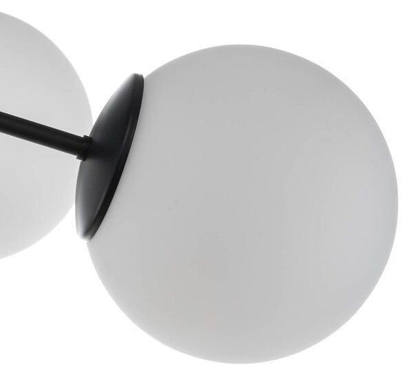 Lampa sufitowa Pregos 6 EMIBIG LIGHTING, możliwość ściemniania, czarny, przedpokój, metal, nowoczesny