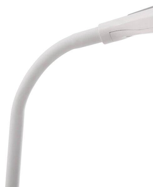 Lampa biurkowa LED Valtaria Lindby, możliwość ściemniania, biały / opal, biuro, tworzywo sztuczne, nowoczesny