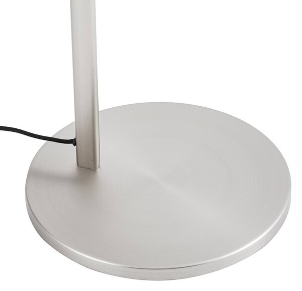 Lampa stojąca Silka Lucande, aluminiowy / szary / cynkowy, biuro, metal, nowoczesny