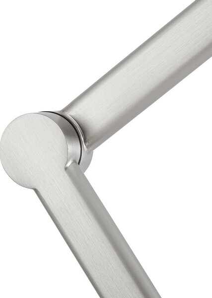 Lampa stojąca Silka Lucande, aluminiowy / szary / cynkowy, biuro, metal, nowoczesny