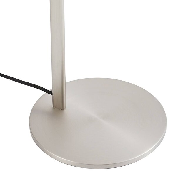 Lampa stojąca Silka Lucande, aluminiowy / szary / cynkowy, biuro, metal, nowoczesny