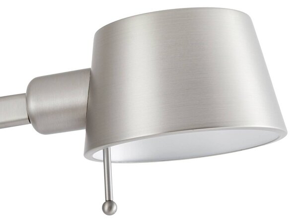 Lampa stojąca Silka Lucande, aluminiowy / szary / cynkowy, biuro, metal, nowoczesny