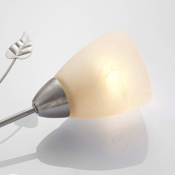 Lampa sufitowa Yannie Lindby, możliwość ściemniania, aluminiowy / szary / cynkowy, salon / jadalnia, metal, antyczny