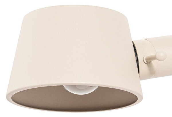 Lampa stojąca Silka Lucande, kremowy / amber, biuro, metal, nowoczesny