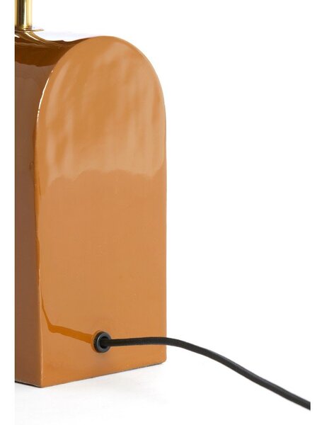 Pomarańczowa metalowa lampa stołowa (wysokość 38 cm) Cardona – Light & Living