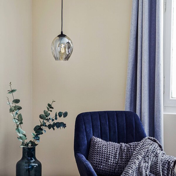 Lampa wisząca szklana Starla EMIBIG LIGHTING, możliwość ściemniania, czarny, salon / jadalnia, szkło, nowoczesny