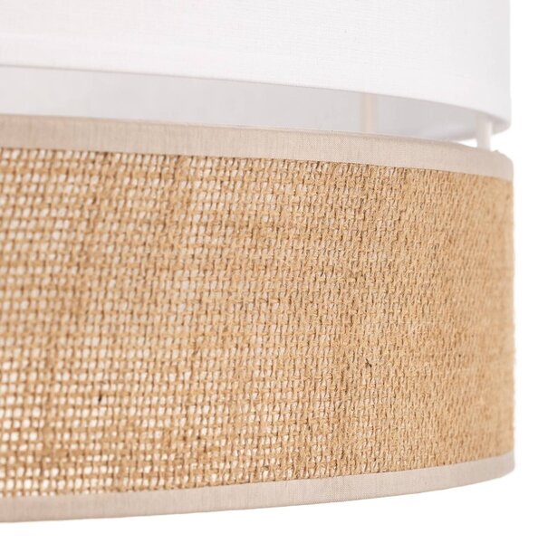 Lampa sufitowa Linobianco TK Lighting, możliwość ściemniania, brązowy / rdzawy, salon / jadalnia, tkanina / materiał / jedwab, nowoczesny
