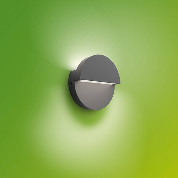 Philips Kinkiet zewnętrzny LED Valor UE, czarny, aluminium, nowoczesny