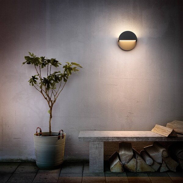 Philips Kinkiet zewnętrzny LED Valor UE, czarny, aluminium, nowoczesny