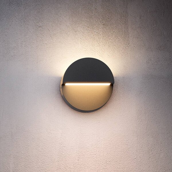 Philips Kinkiet zewnętrzny LED Valor UE, czarny, aluminium, nowoczesny