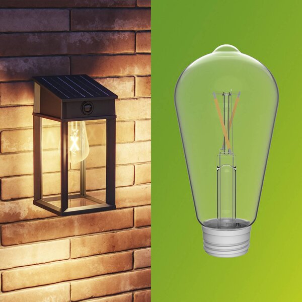 Philips Kinkiet zewnętrzny LED Geri UE z czujnikiem, kątowy, IP44, czarny, metal