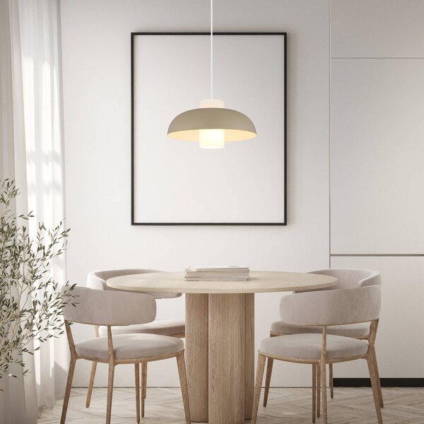 Globo Lampa wisząca Lowe, możliwość ściemniania, kremowy / amber, salon / jadalnia, metal, nowoczesny