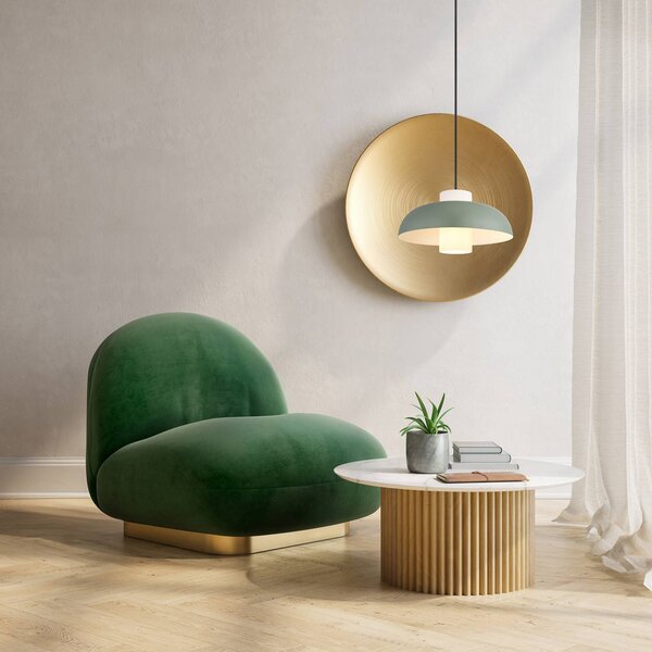 Globo Lampa wisząca Lowe, możliwość ściemniania, zielony, salon / jadalnia, metal, nowoczesny